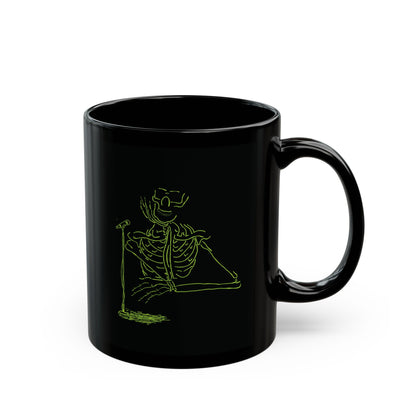 Skeleton Singer Interview Mug | Fluorescent Rock Gift