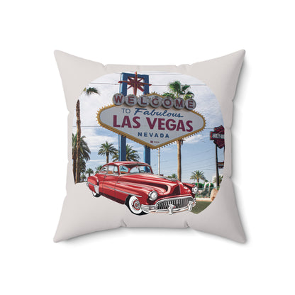 Viva Las Vegas – 1950s Buick Roadmaster Throw Pillow