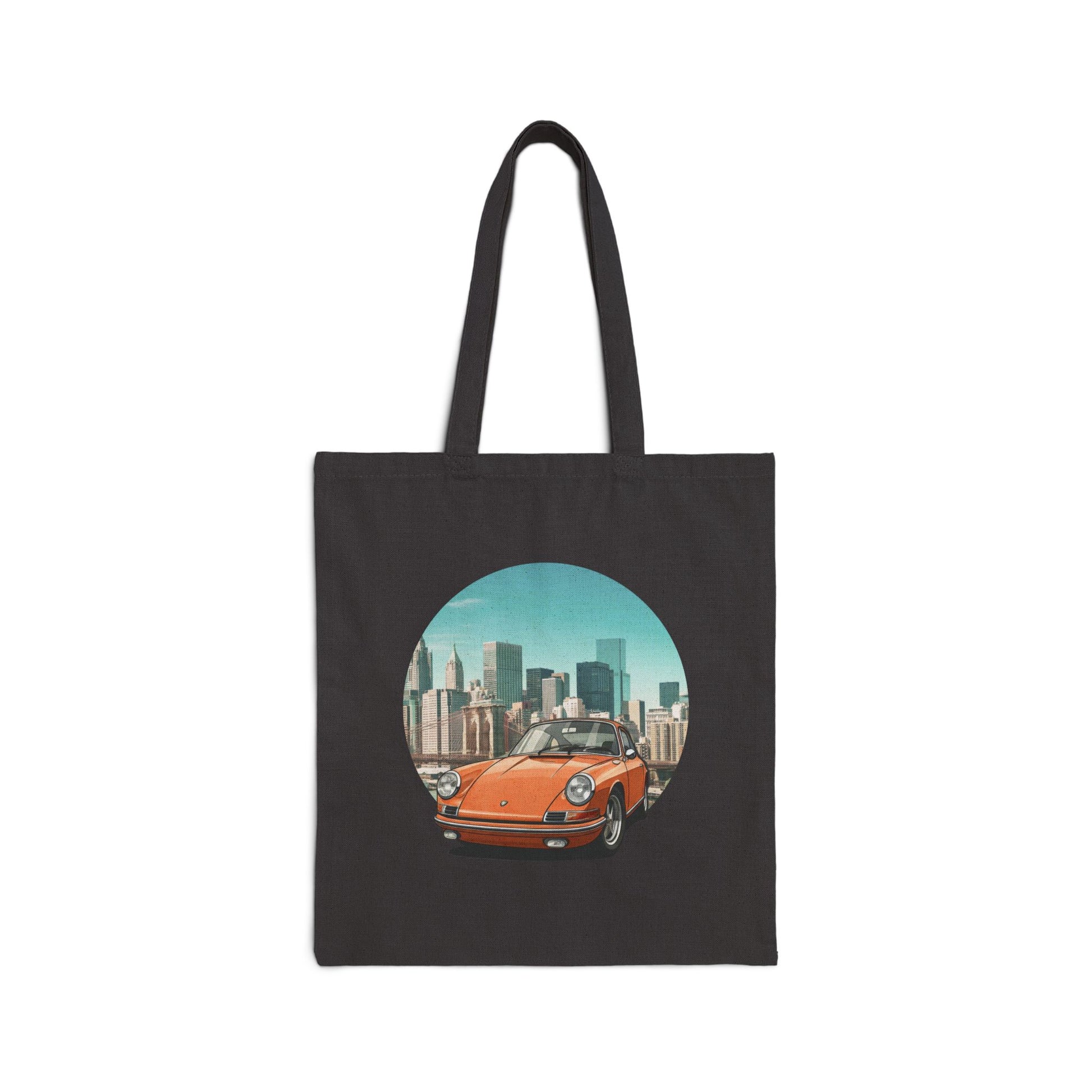 Porsche 911 Tote Bag: Iconic Vintage Power for Your Everyday Black 15" x 16"