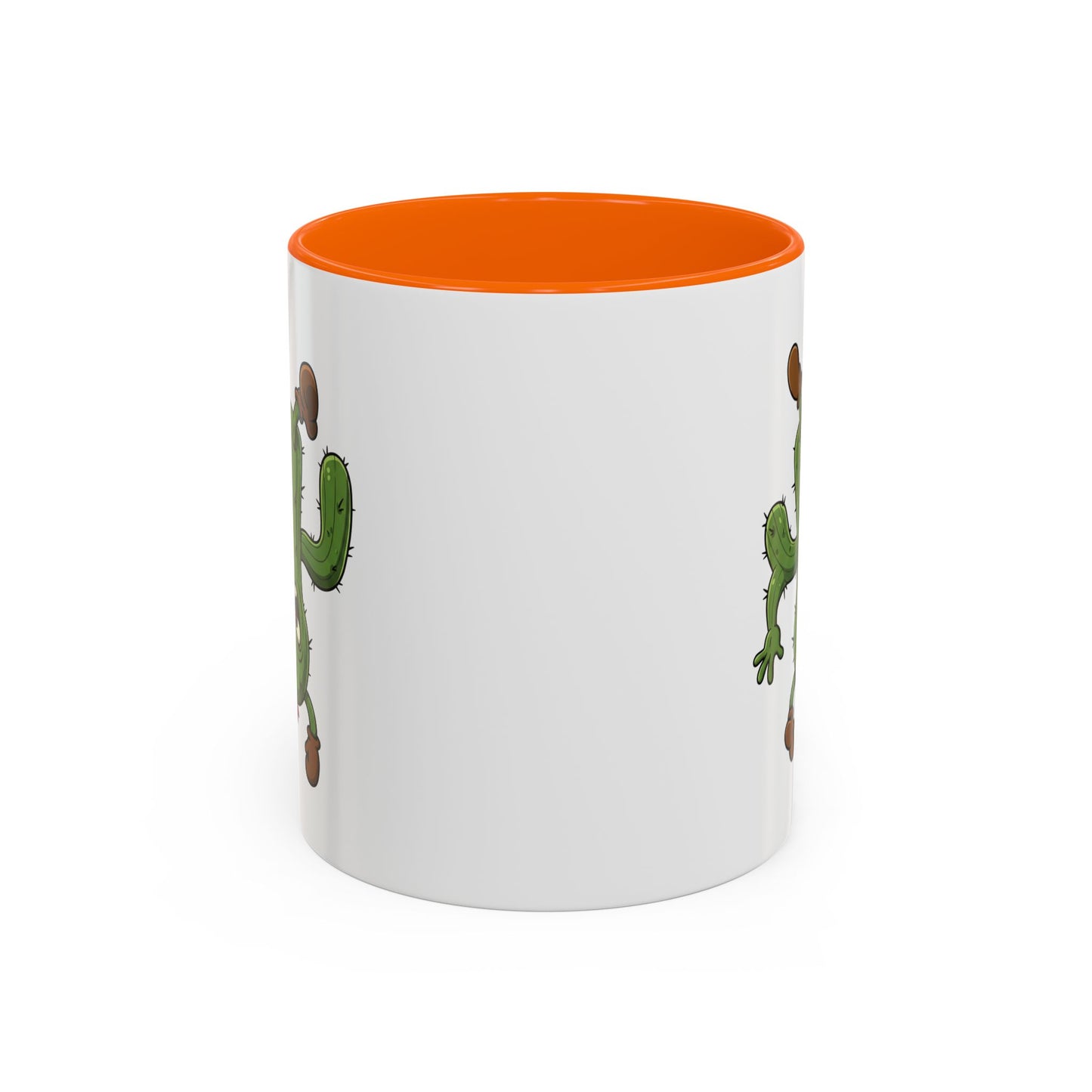 Cactus Mania Shocked Cactus Mug - Upside Down Fun Ceramic Cup