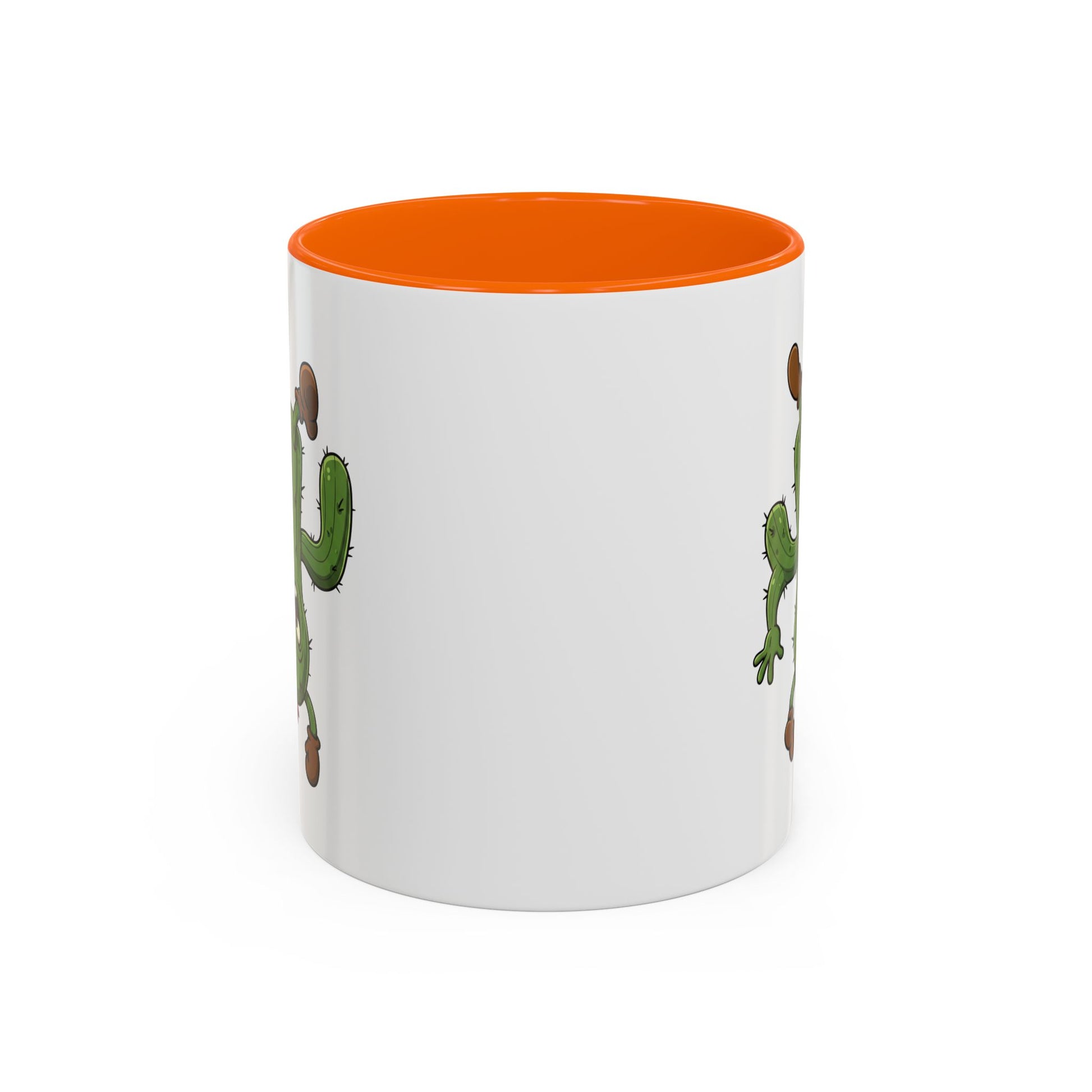 Cactus Mania Shocked Cactus Mug - Upside Down Fun Ceramic Cup