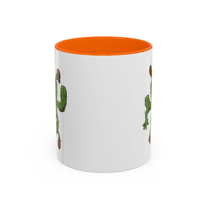 Cactus Mania Shocked Cactus Mug - Upside Down Fun Ceramic Cup