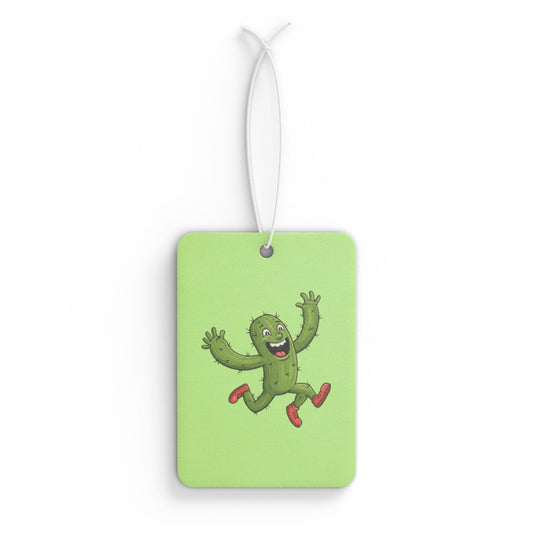 Running Cactus Car Air Freshener -  Power Car Freshener: Fresh Scent, Long-Lasting Fragrance, Funny Design