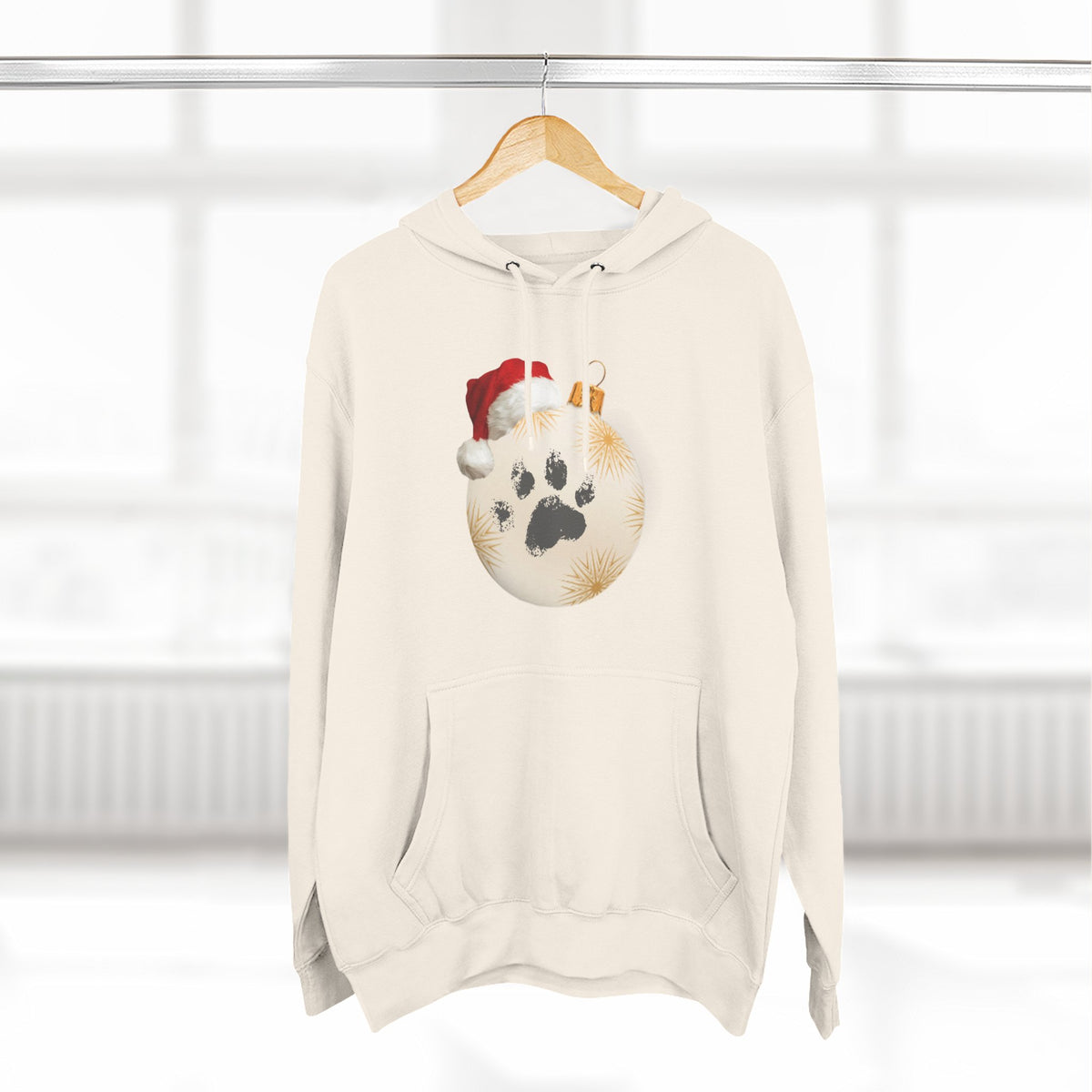 Copy of Copy of Three-Panel Fleece Hoodie - happy holiday gorilla