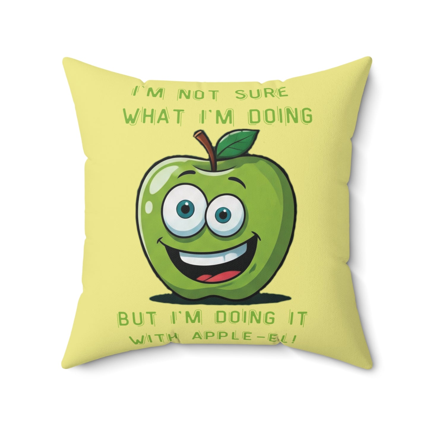 The Zenith of Chaos: The Apple-el Inspiration Throw Pillow