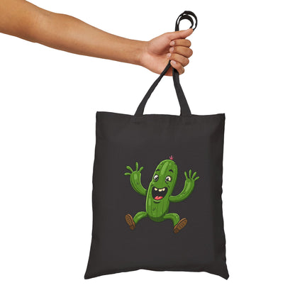 Happy Jumping Cactus Tote Bag - Eco-Friendly, Durable & Full of Joy!