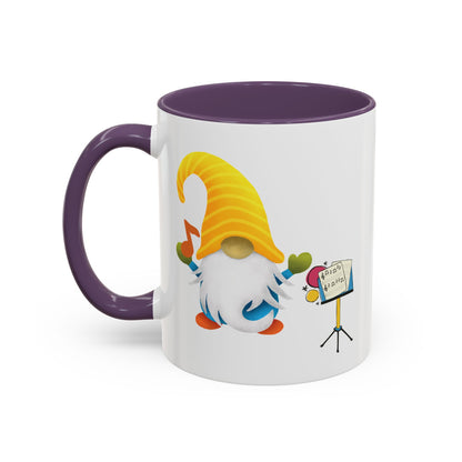 Whimsical Gnome Music Stand Mug - Perfect Gift for Music Lovers