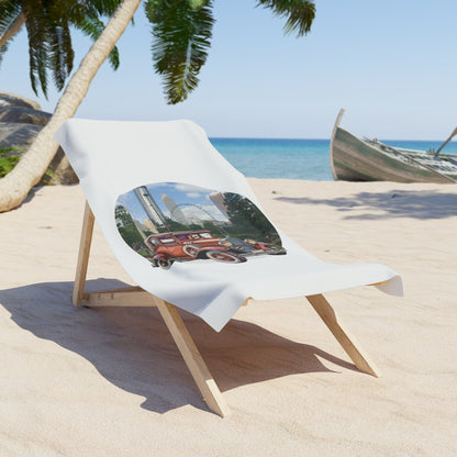 Buick Doctor Coupe Beach Towel: Relive 30s Cinema Charm & Classic Cars
