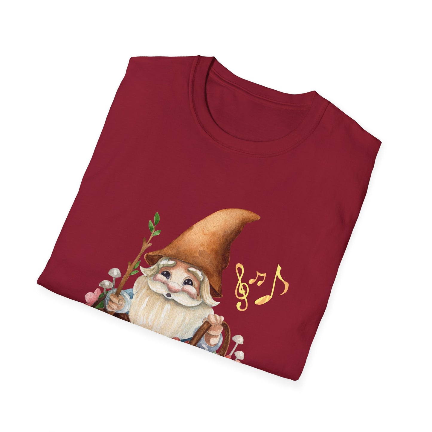 Singing Forest Gnome T-Shirt | Nature Lover's Delight | Soft and Comfy