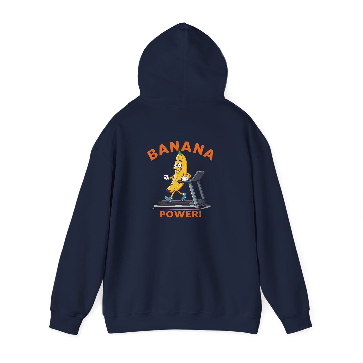 Banana Power! Hoodie - Stay Fit and Stylish with Our Funny Banana Workout Design. Perfect for Gym Rats and Fruit Lovers!