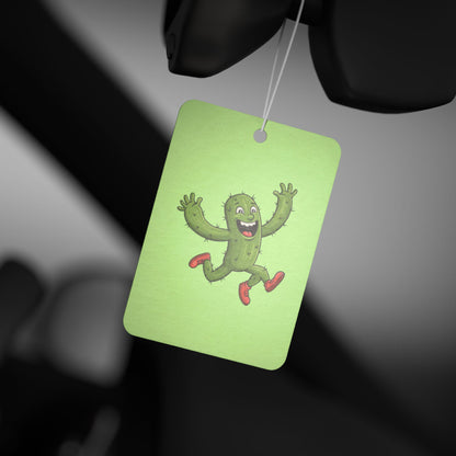 Running Cactus Car Air Freshener -  Power Car Freshener: Fresh Scent, Long-Lasting Fragrance, Funny Design