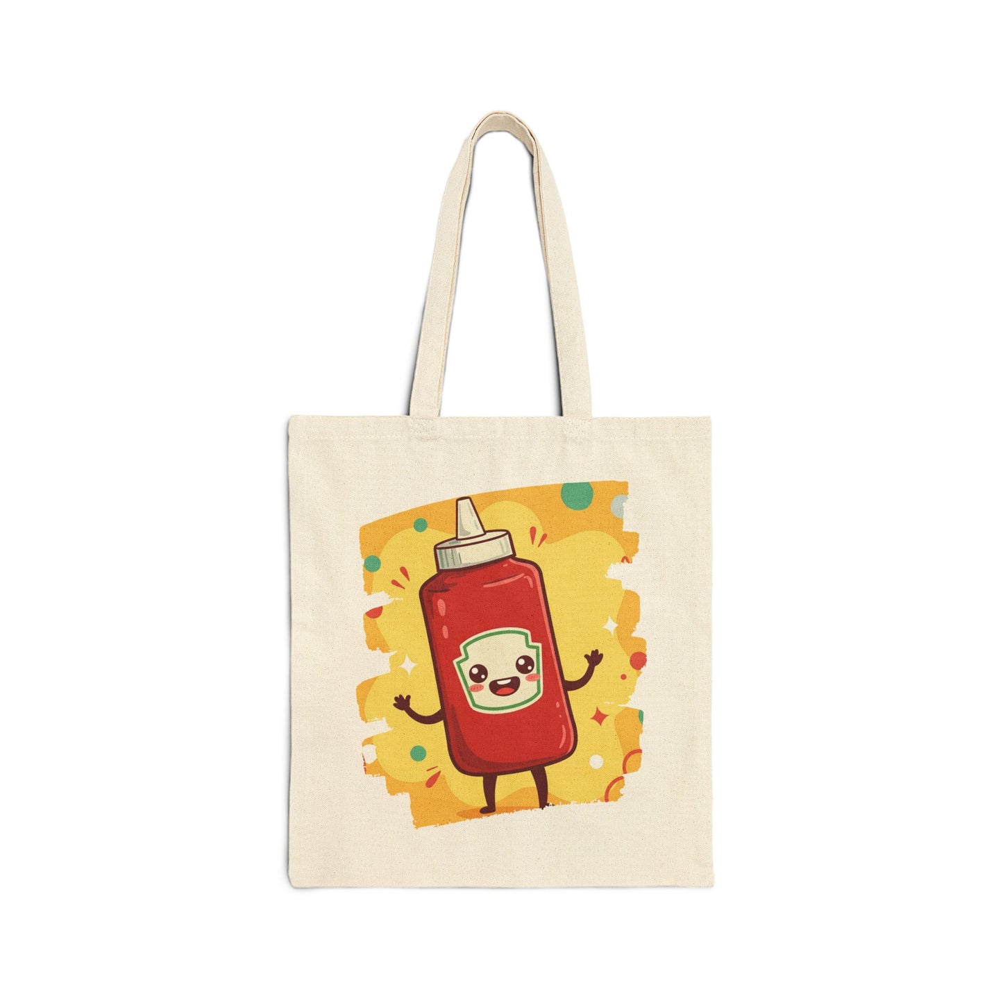 The Crimson Splash – Happy Ketchup Confetti Tote