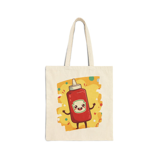 The Crimson Splash – Happy Ketchup Confetti Tote