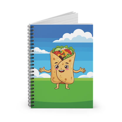 Burrito Spiral Notebook: "Meloncholy? More like Melon-holy!"