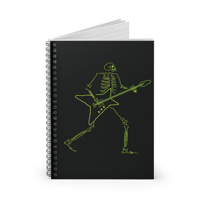 Metal Skeleton Fluo Spiral Notebook - Shred Your Notes!