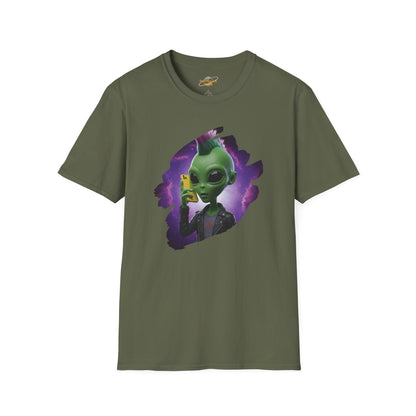Alien Punk Sci-Fi Streetwear Tee - Cyberpunk Graphic Shirt