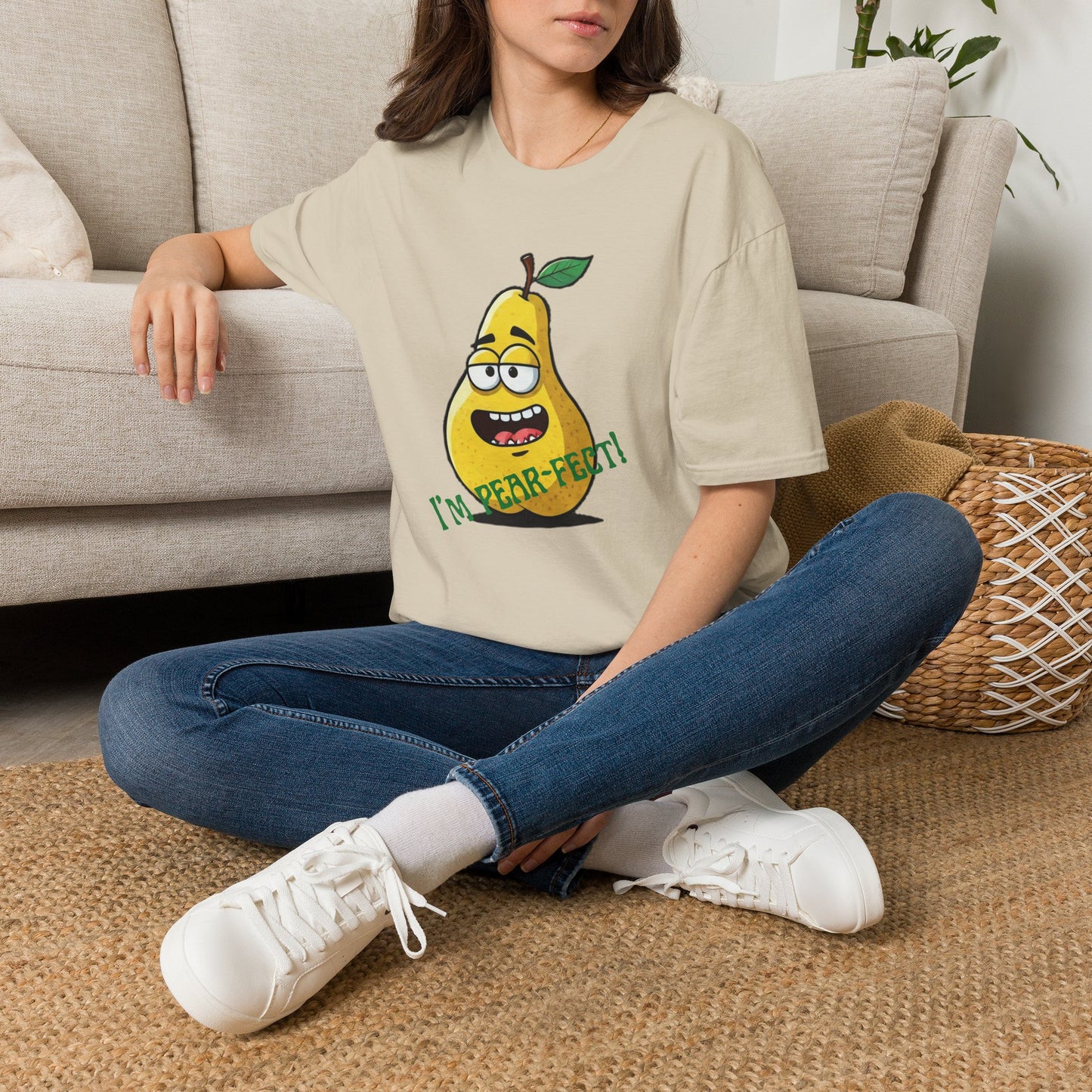 "I'm Pear-fect" Graphic Tee: Your New Favorite Organic Cotton Shirt