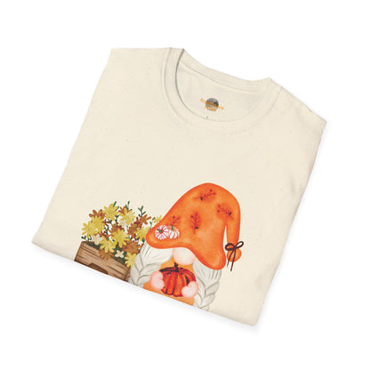 Flower Pot Gnome Unisex T-Shirt: Autumnal Charm & Secret Melodies