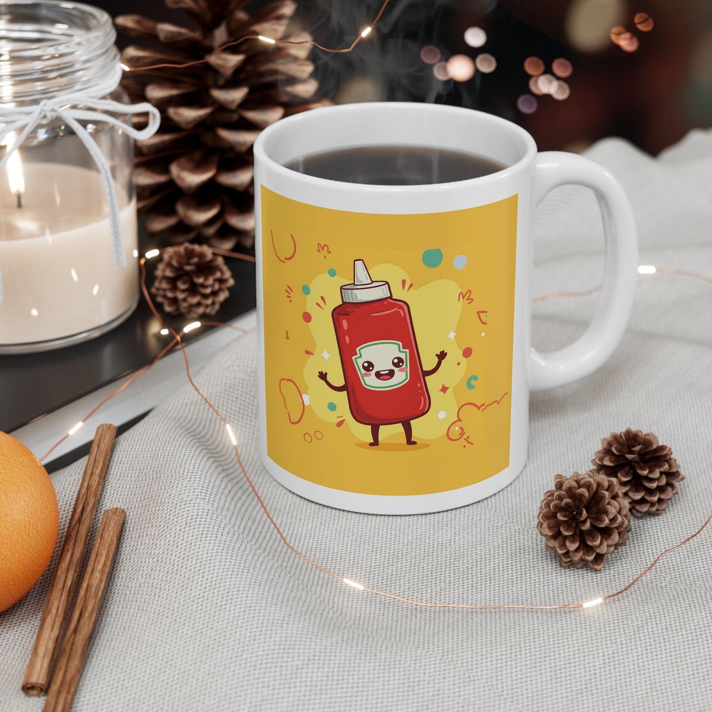 The Crimson Catalyst | Street Foods Ketchup Ceramic Mug