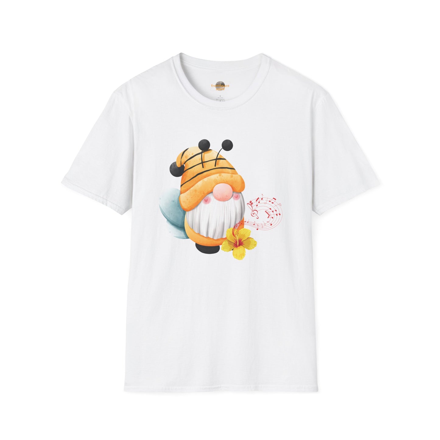 Bee Gnome Unisex T-Shirt: Buzzing with Magic & Melody