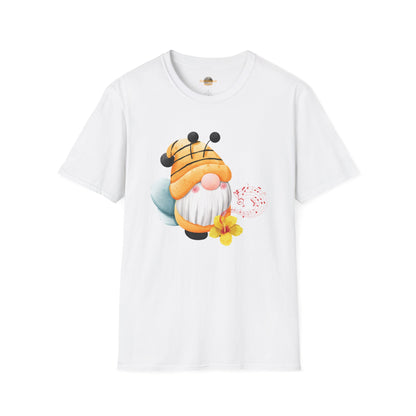 Bee Gnome Unisex T-Shirt: Buzzing with Magic & Melody