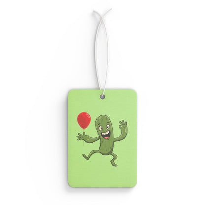Cactus with red balloon Car Air Freshener -  Power Car Freshener: Fresh Scent, Long-Lasting Fragrance, Funny Design