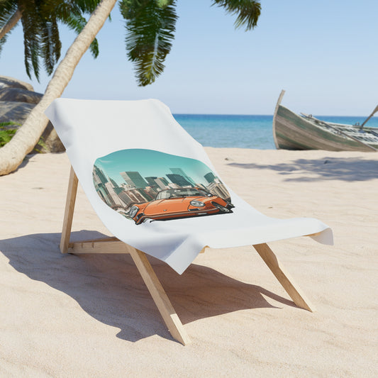 Porsche 911 Beach Towel: The Power & Myth of Golden Eras, Always with You 30" × 60"