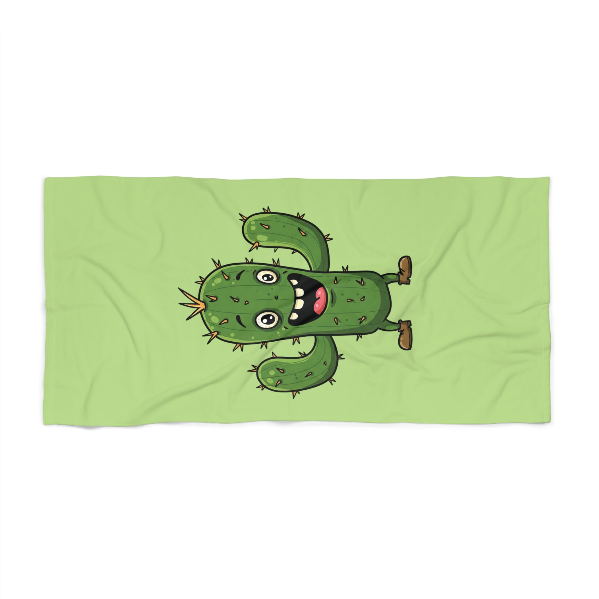 "Joy Cactus" Beach Towel: Vibrant Fun for Cactus Lovers & Beach Days 30" × 60"