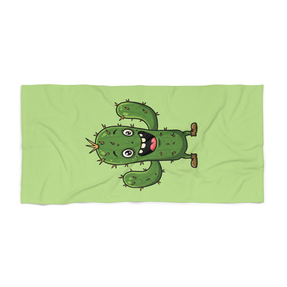 "Joy Cactus" Beach Towel: Vibrant Fun for Cactus Lovers & Beach Days 30" × 60"
