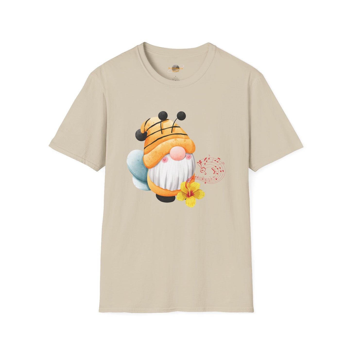 Bee Gnome Unisex T-Shirt: Buzzing with Magic & Melody
