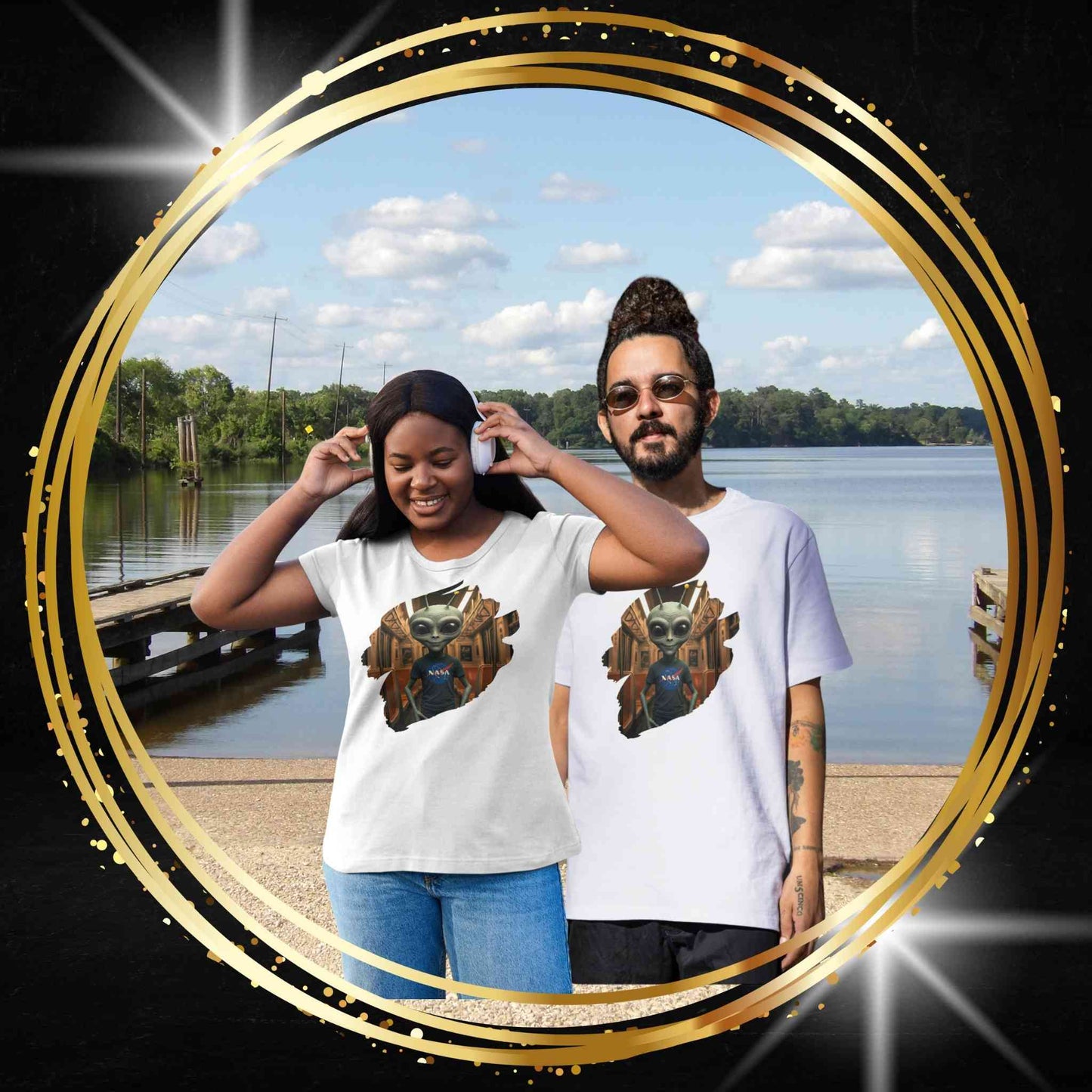 Unisex Alien in Subway T-Shirt: Express Your Urban Adventure with Style and Originality