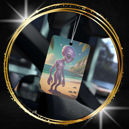 Alien At Beach Car Freshener - Tropical Vibe & Vacation Scent