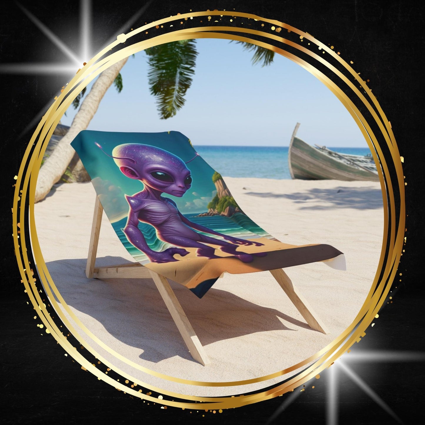 Alien Beach Day Towel | Summer Vacation Sci-Fi Gear