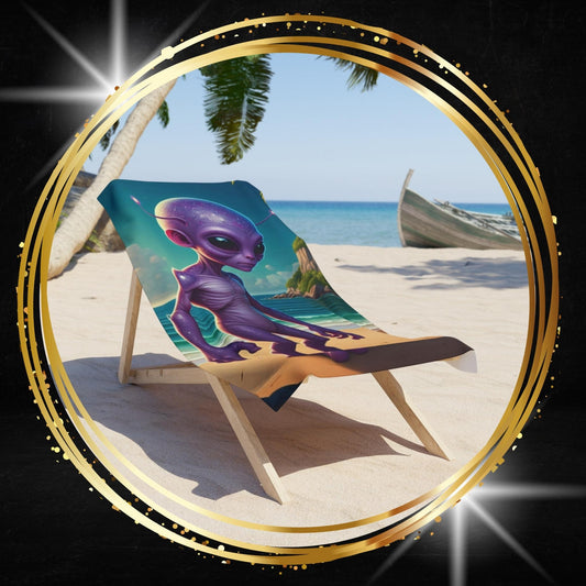 Unique Alien at Beach Towel – Metaphysical Holiday Layout