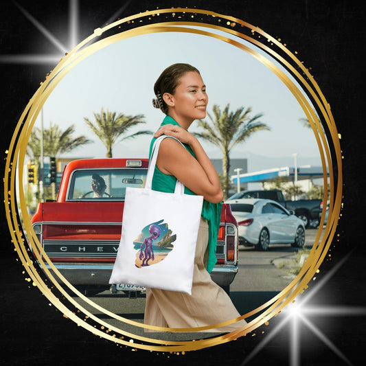 Alien at Beach Tote Bag: Your Essential Cosmic Vacation Carryall