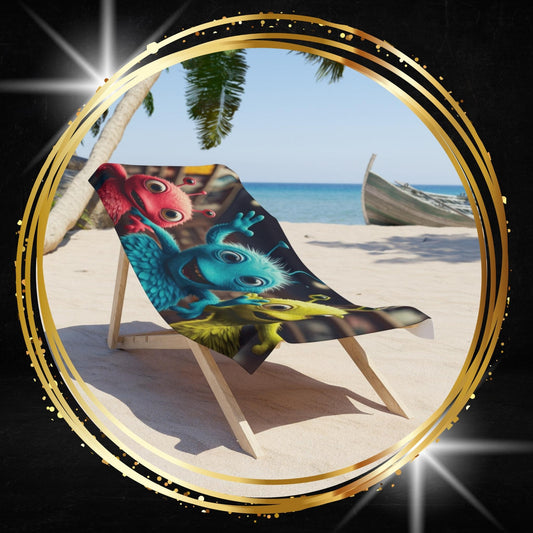 Unique Alien Dancer Beach Towel – Electronic Music Groove Gear
