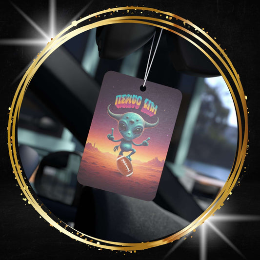 Alien Football Player Car Freshener - Super Bowl Sunday Game Day Vibes