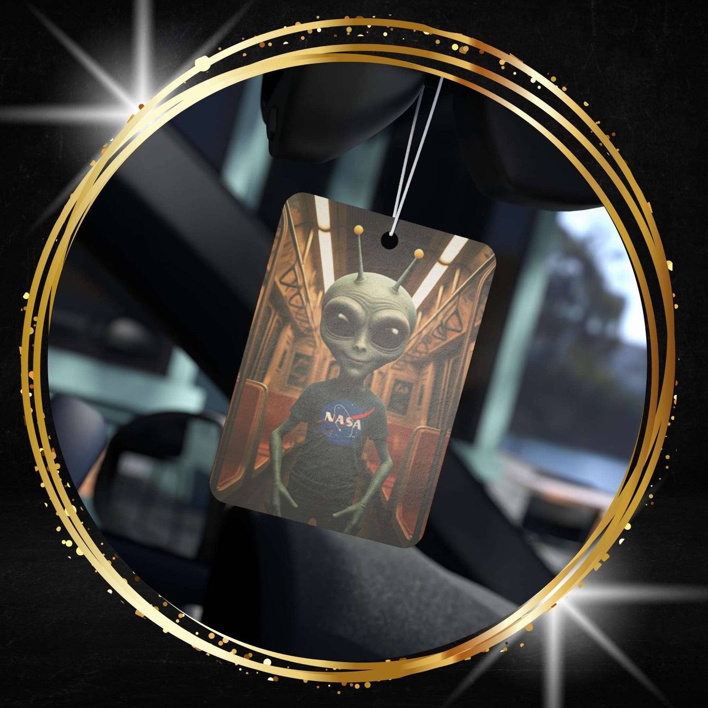 NASA Alien in Subway Car Freshener - NYC Vibe & Long-Lasting Scent