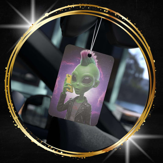 Alien Punk Rock Car Freshener - Galaxy Vibe & Mobile Phone Style