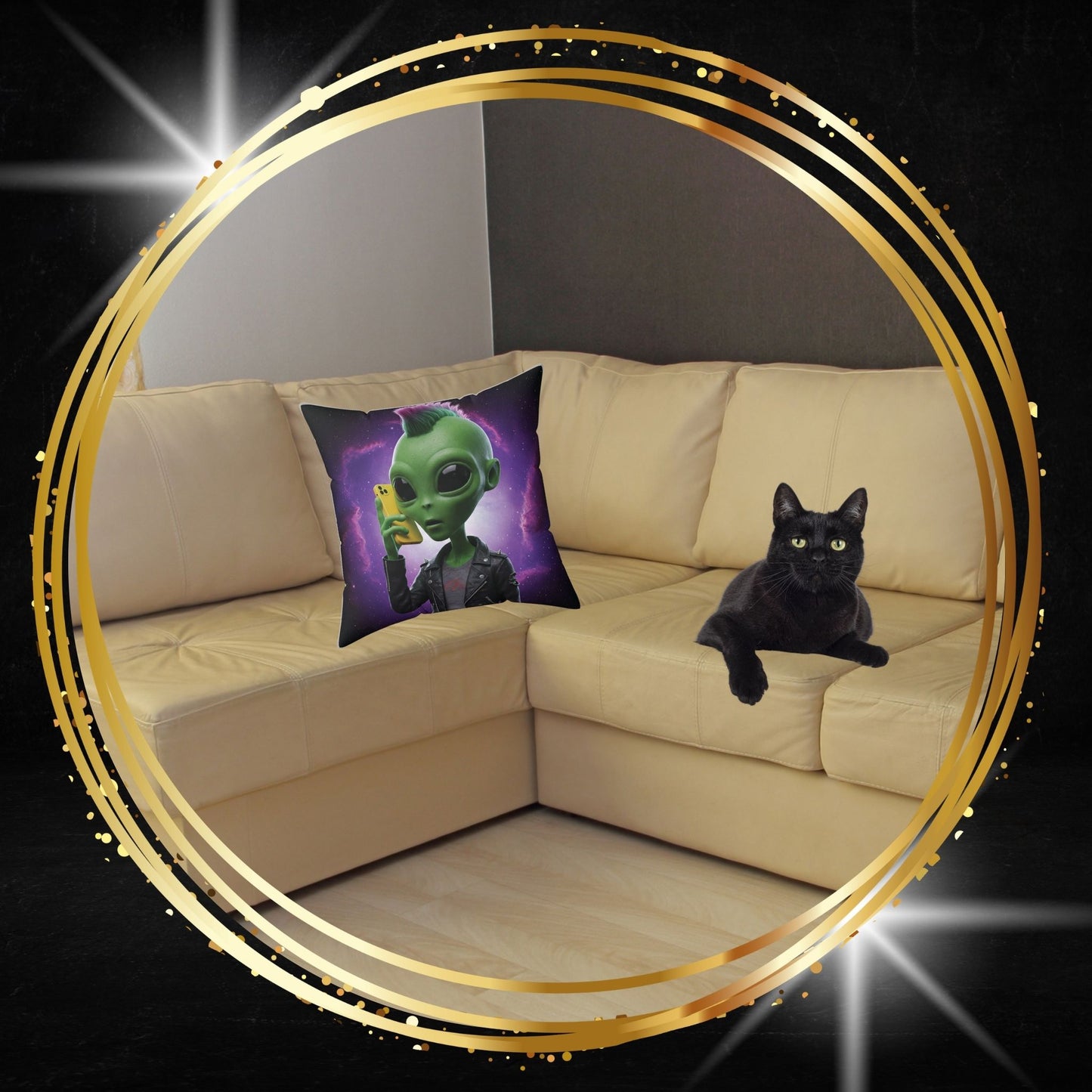 The Mission District Rebel: San Francisco Punk Alien Pillow