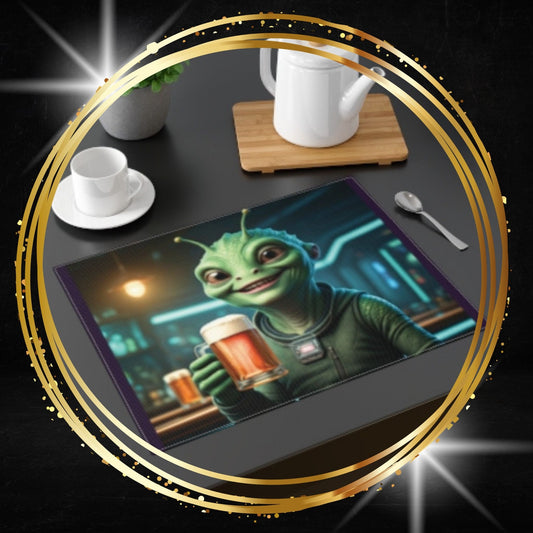 The "Galactic Happy Hour" Beverage Placemat