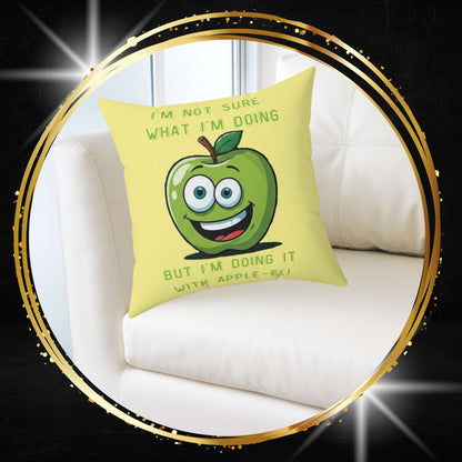 The Zenith of Chaos: The Apple-el Inspiration Throw Pillow