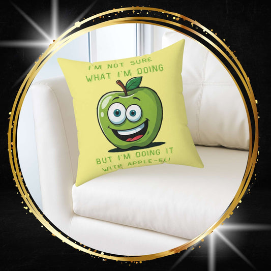 The Zenith of Chaos: The Apple-el Inspiration Throw Pillow