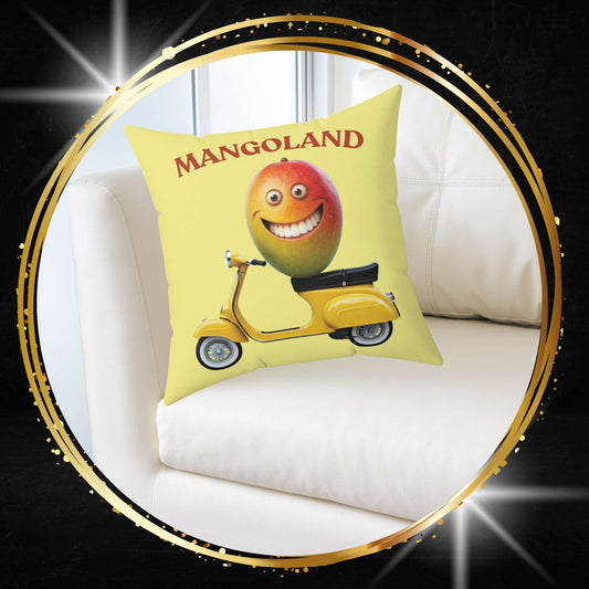 The Golden Escape: The Mangoland Scooter Journey Pillow