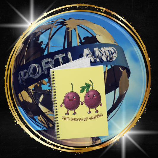 Passion Fruit Spiral Notebook: "The Power of Passion" - Couple Gift