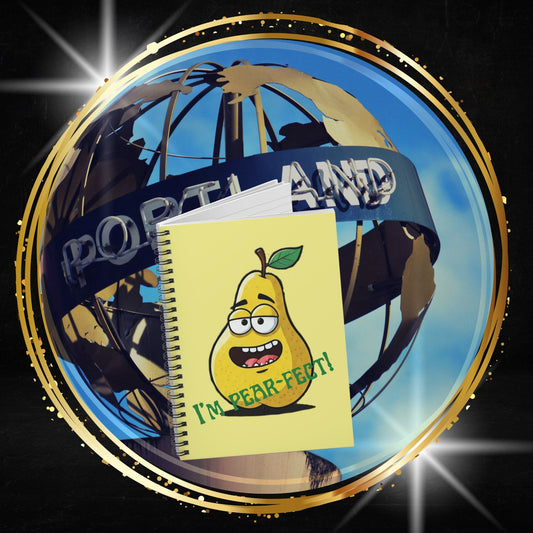 Pear Spiral Notebook: "I'm Pear-Fect!" - Positivity Journal