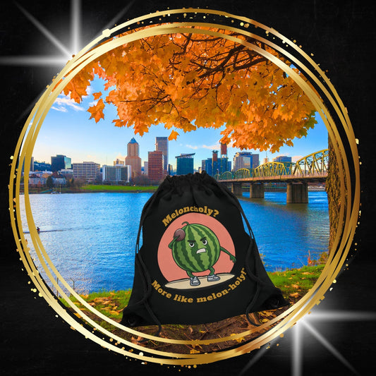 Meloncholy? More Like Melon-Holy! Watermelon Backpack - Funny and Trendy