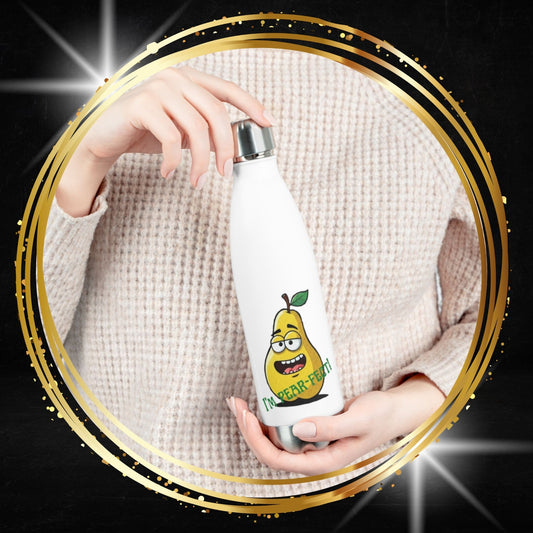 I’m Pear-fect Stainless Steel Water Bottle - Cute Pun Gift