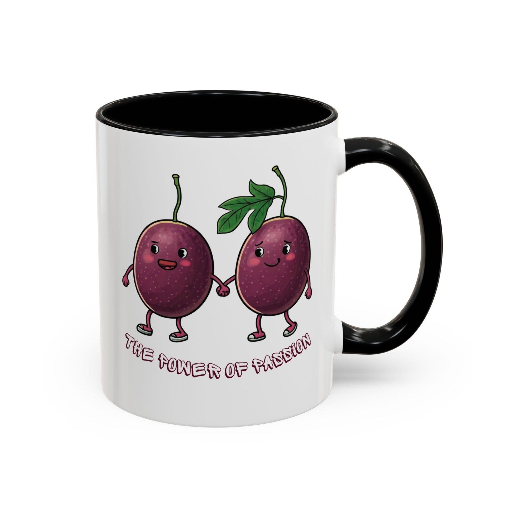 Funny Passion Fruit Mug - Unique Coffee Cup for Passion Fruit Lovers 11oz Black