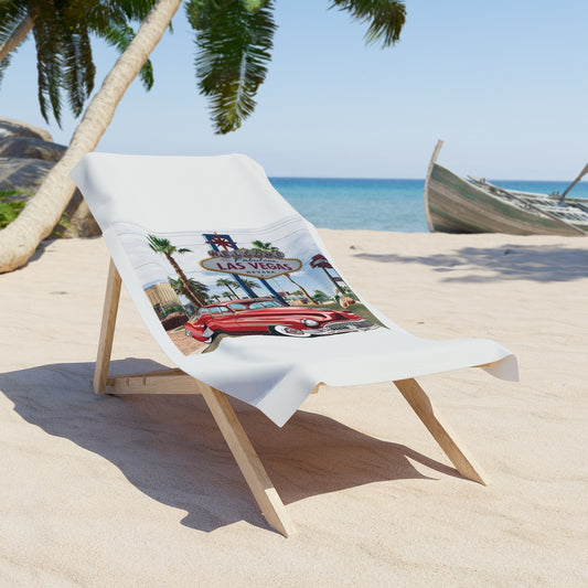 Buick 1950s" Vintage Beach Towel: Relive the American Dream on the Sand 30" × 60"